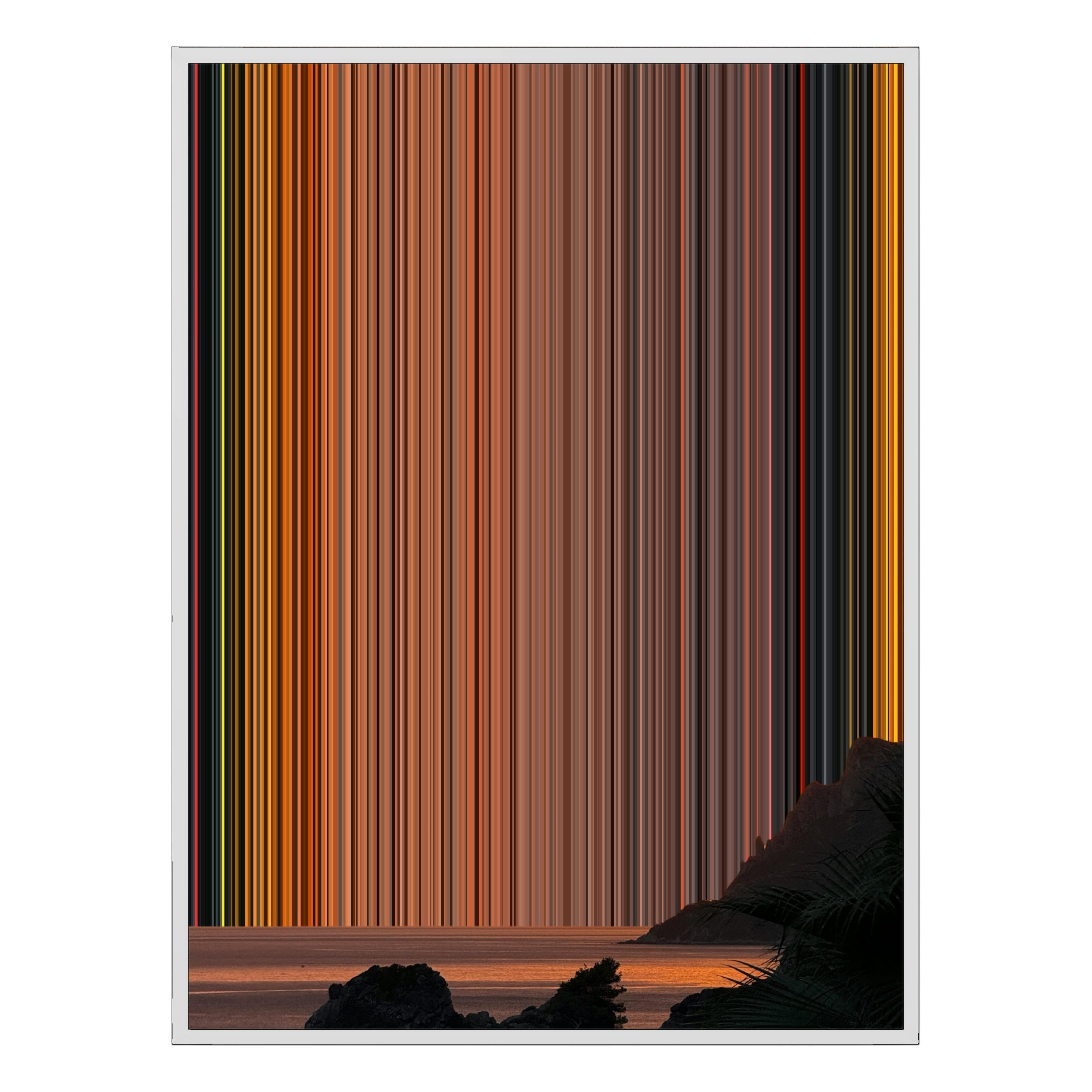 12×20" Metallic Float Frame Canvas - White Frame variant