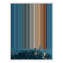 12×20" Metallic Float Frame Canvas - White Frame variant