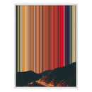 12×20" Metallic Float Frame Canvas - White Frame variant