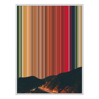 12×20" Metallic Float Frame Canvas - White Frame variant