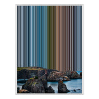 12×20" Metallic Float Frame Canvas - White Frame variant