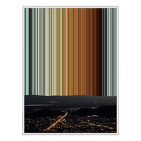 12×20" Metallic Float Frame Canvas - White Frame variant