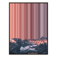 14×8" Metallic Float Frame Canvas - Brown Frame variant