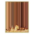 14×8" Metallic Float Frame Canvas - Gold Frame variant