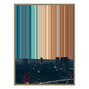 14×8" Metallic Float Frame Canvas - Natural Frame variant