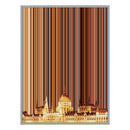 14×8" Metallic Float Frame Canvas - Silver Frame variant