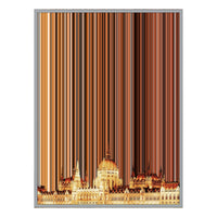 14×8" Metallic Float Frame Canvas - Silver Frame variant