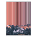 14×8" Metallic Float Frame Canvas - Silver Frame variant