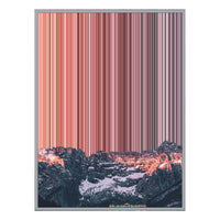 14×8" Metallic Float Frame Canvas - Silver Frame variant