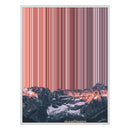 14×8" Metallic Float Frame Canvas - White Frame variant