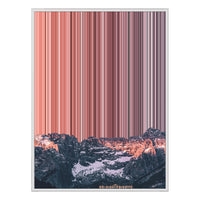 14×8" Metallic Float Frame Canvas - White Frame variant