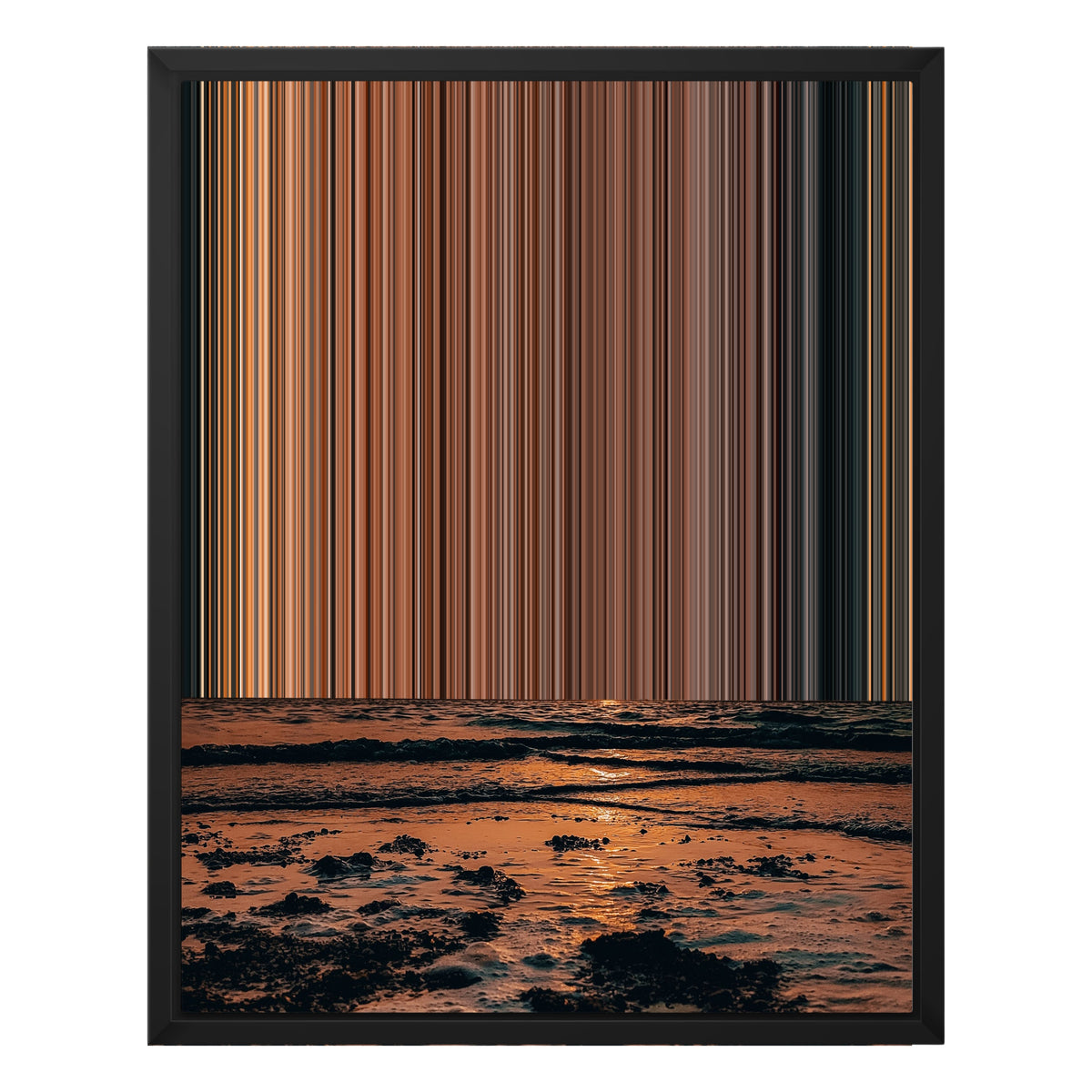16×20" Float Frame Canvas - Black Frame variant