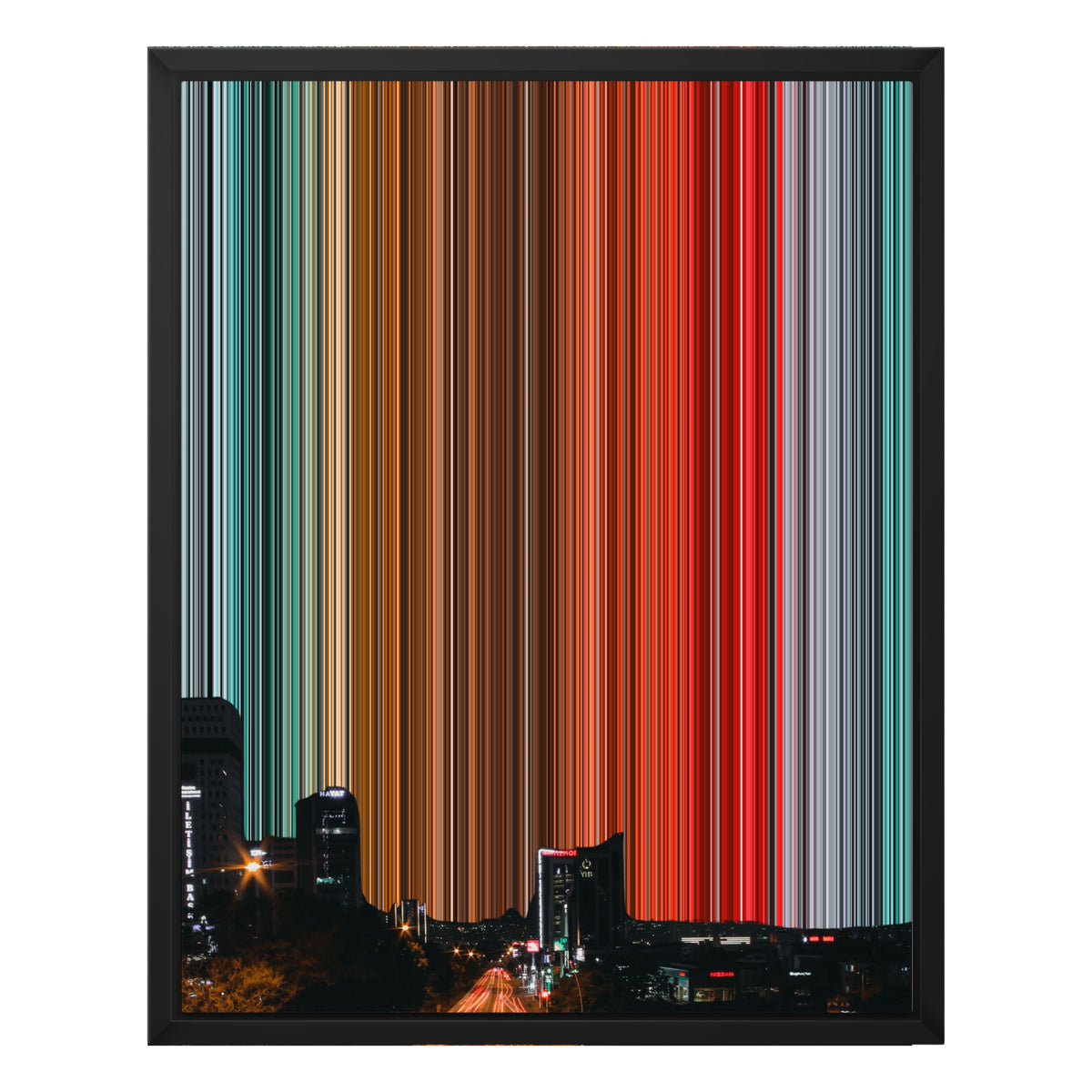 16×20" Float Frame Canvas - Black Frame variant