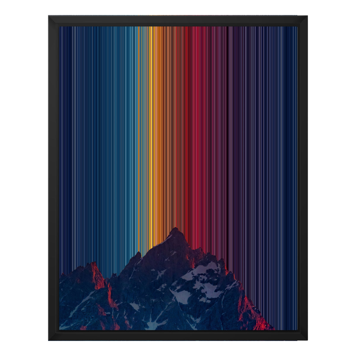 16×20" Float Frame Canvas - Black Frame variant