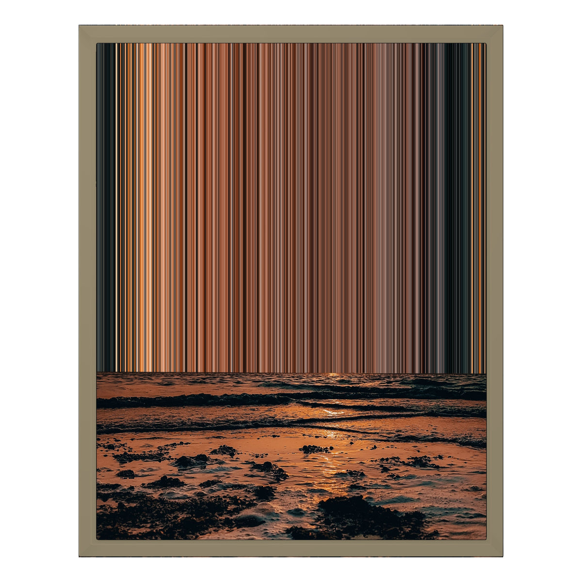16×20" Float Frame Canvas - Natural Frame variant
