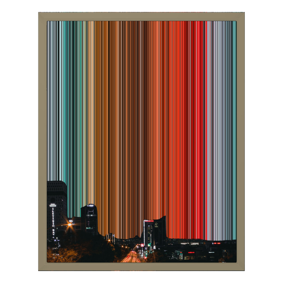 16×20" Float Frame Canvas - Natural Frame variant