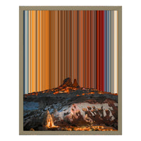 Canvastavla i floaterram, 16×20", ram i naturträ
