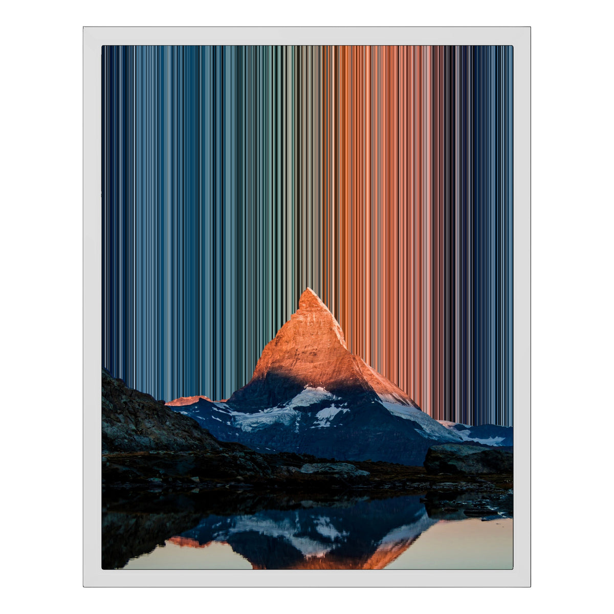 Leinwandbild mit Schattenfugenrahmen im Format 16×20", weißer Rahmen