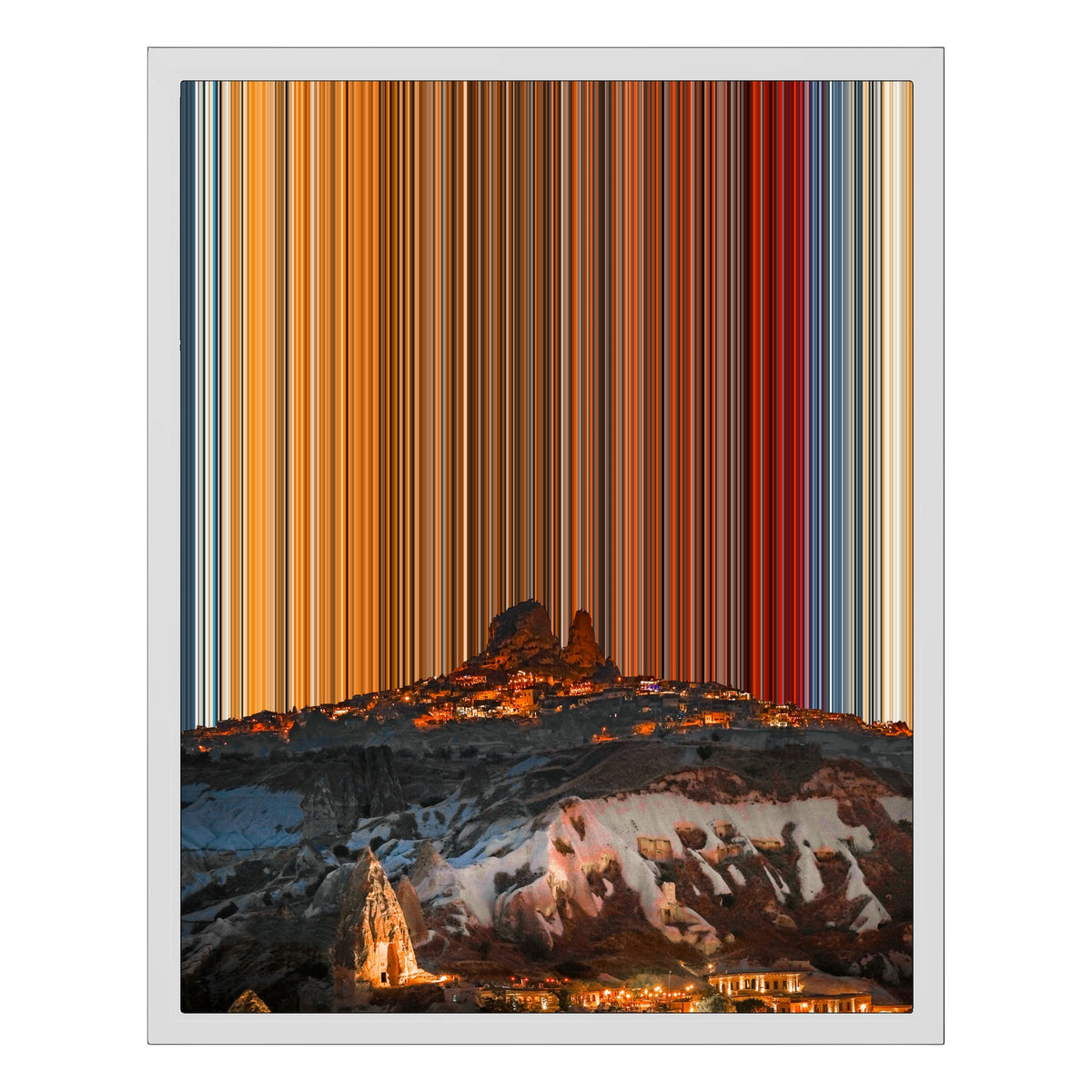 Canvastavla i floaterram, 16×20", vit ram