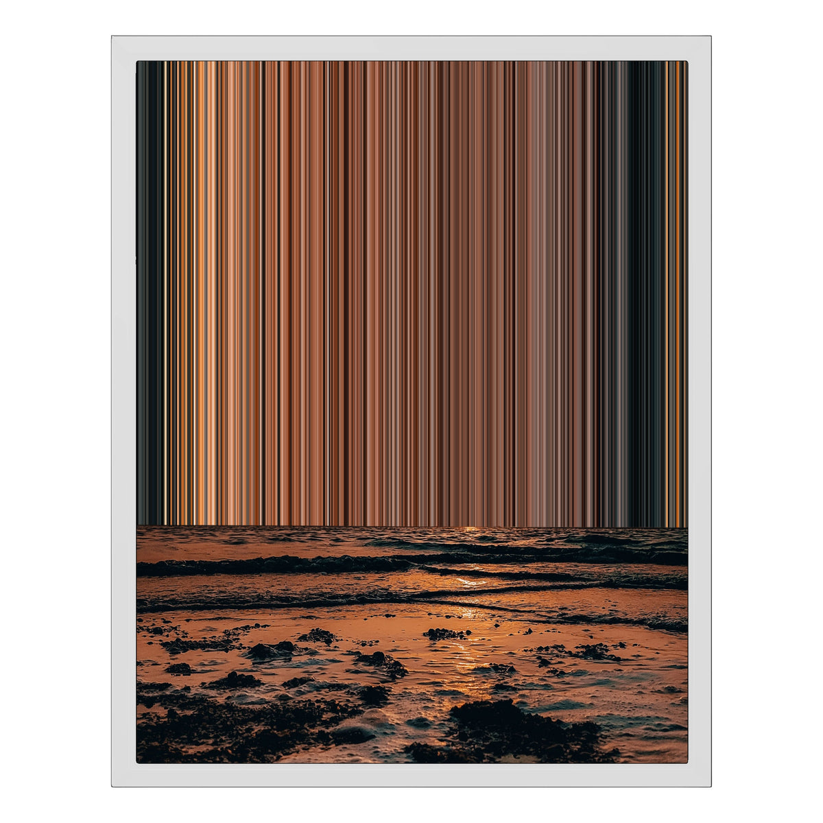 16×20" Float Frame Canvas - White Frame variant