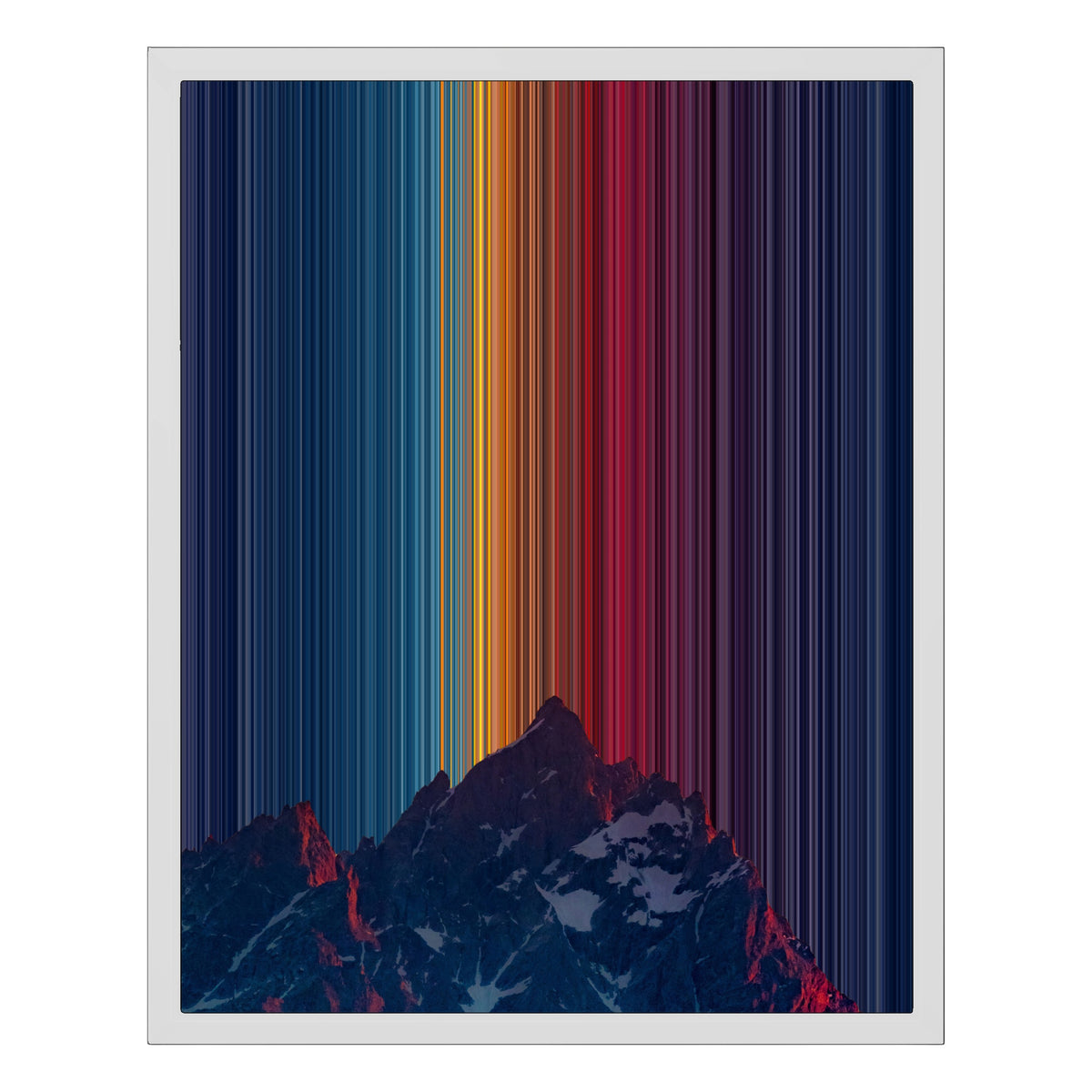 16×20" Float Frame Canvas - White Frame variant