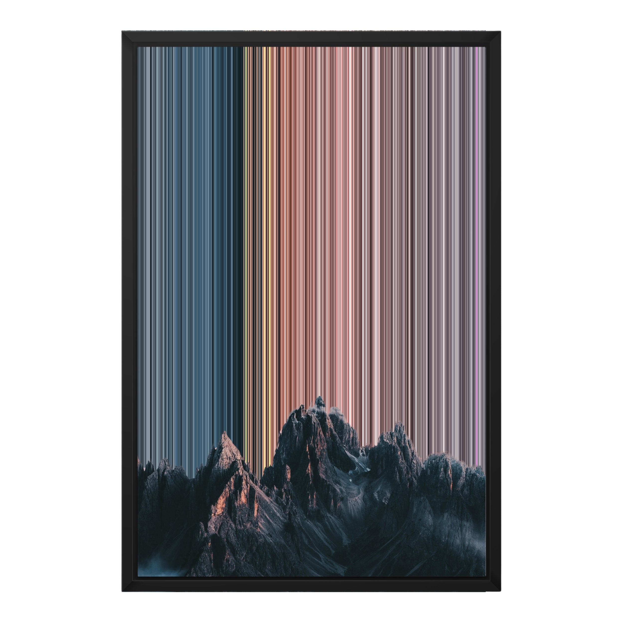 18×22" Metallic Float Frame Canvas - Black Frame variant