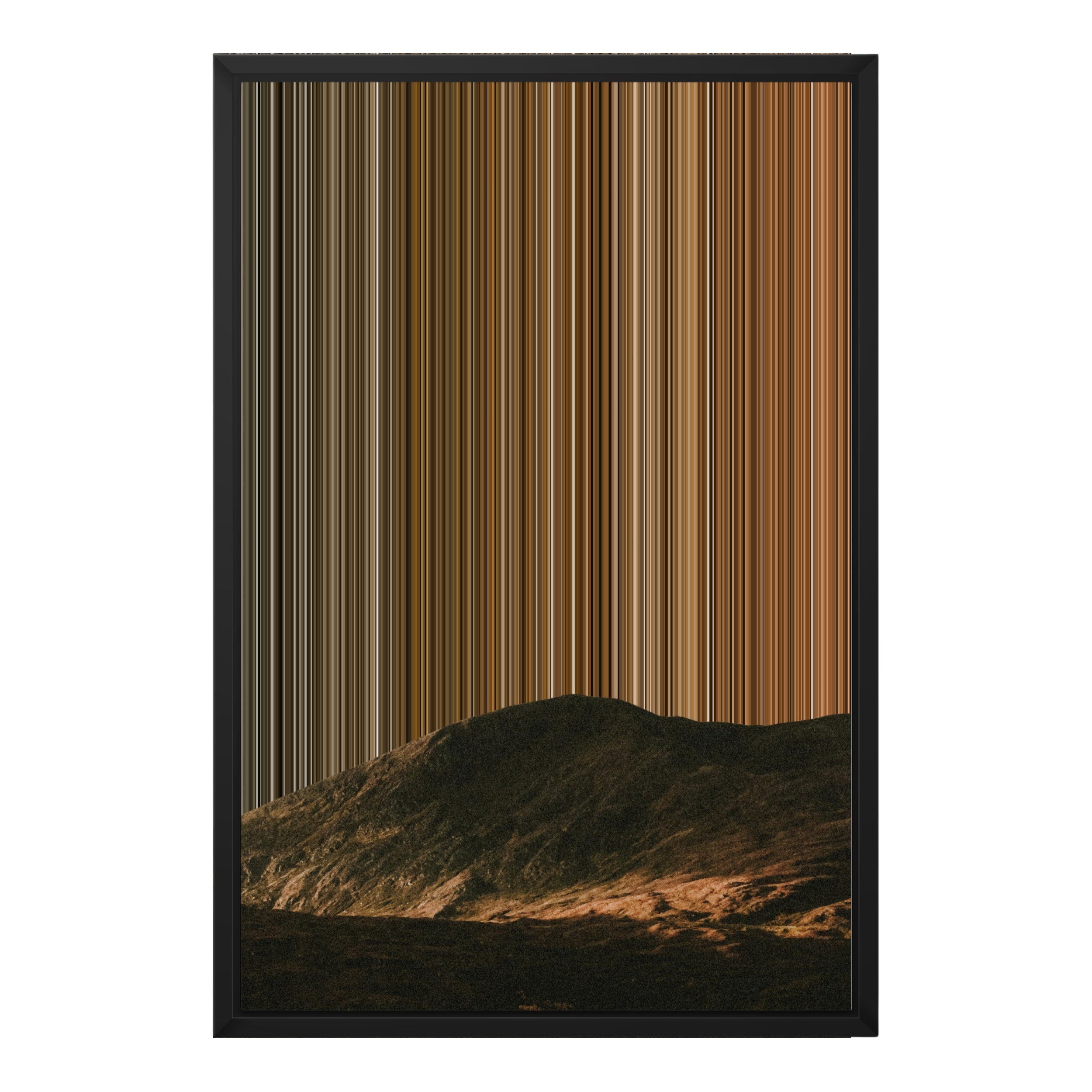 18×22" Metallic Float Frame Canvas - Black Frame variant