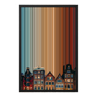 18×22" Metallic Float Frame Canvas - Black Frame variant