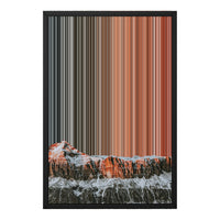 18×22" Metallic Float Frame Canvas - Black Frame variant