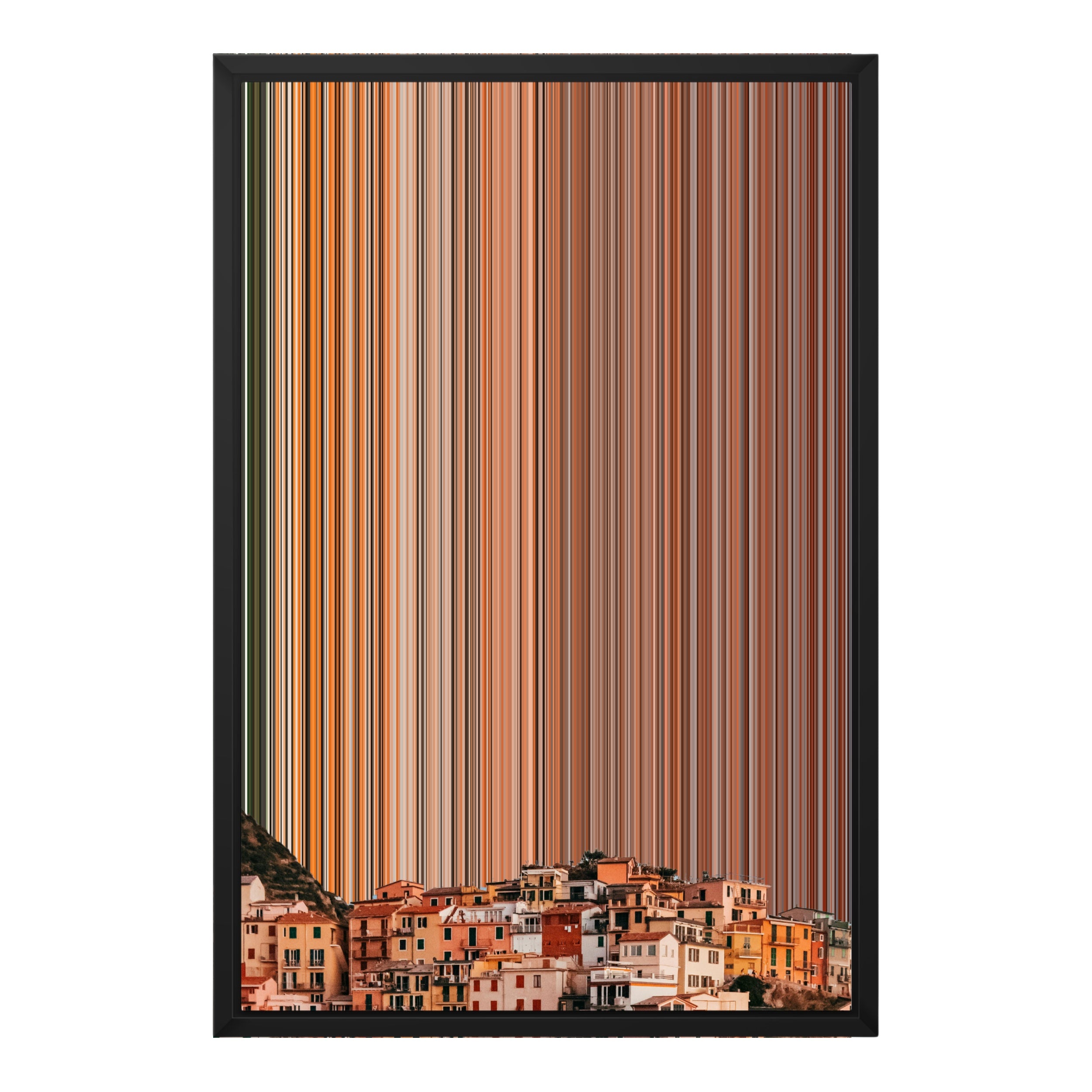 18×22" Metallic Float Frame Canvas - Black Frame variant