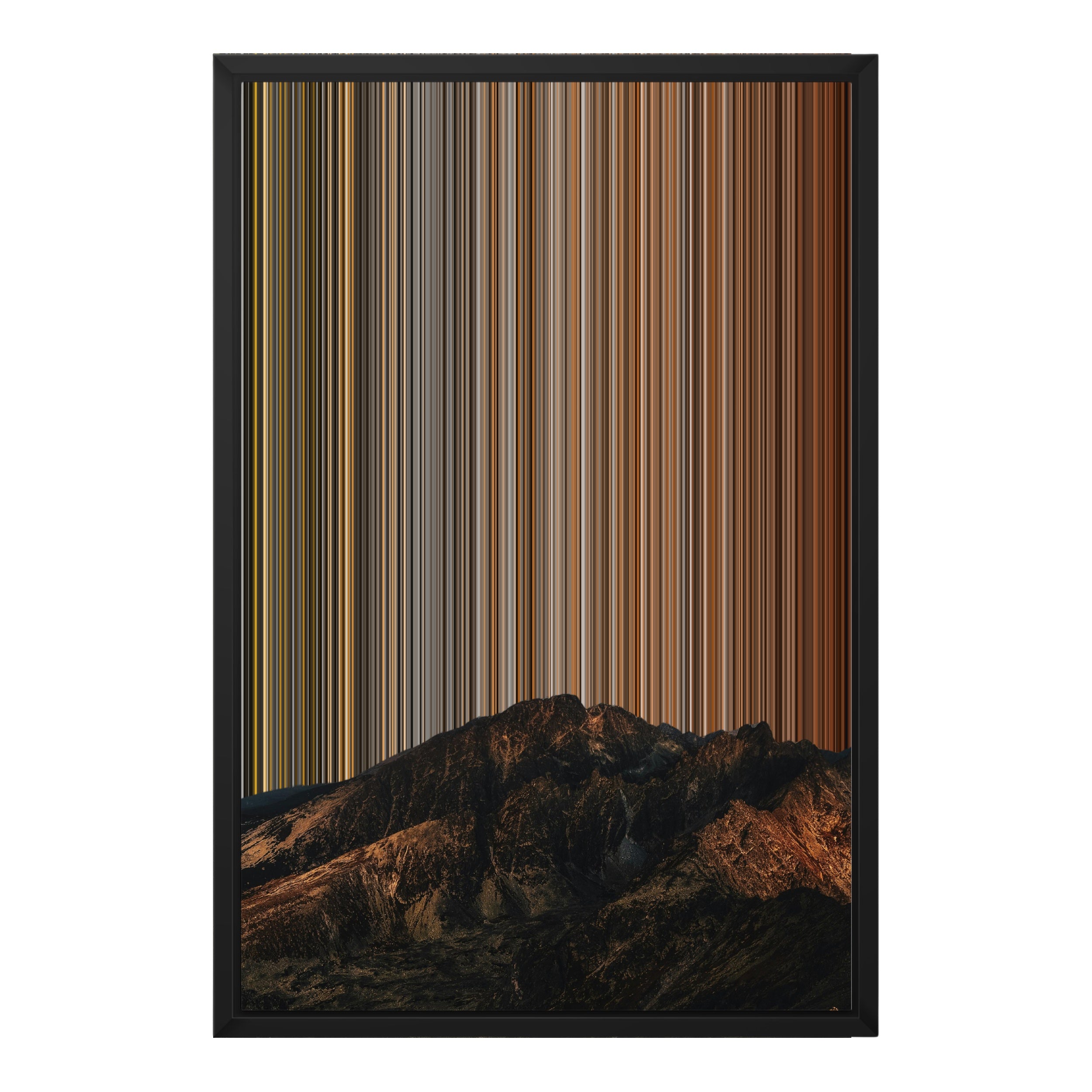 18×22" Metallic Float Frame Canvas - Black Frame variant