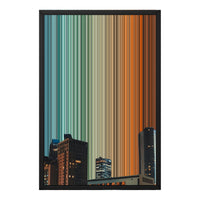 18×22" Metallic Float Frame Canvas - Black Frame variant