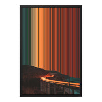 18×22" Metallic Float Frame Canvas - Black Frame variant