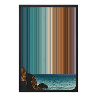 18×22" Metallic Float Frame Canvas - Black Frame variant