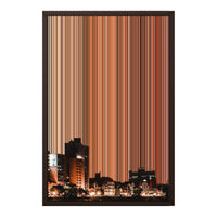 18×22" Metallic Float Frame Canvas - Brown Frame variant
