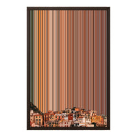 18×22" Metallic Float Frame Canvas - Brown Frame variant