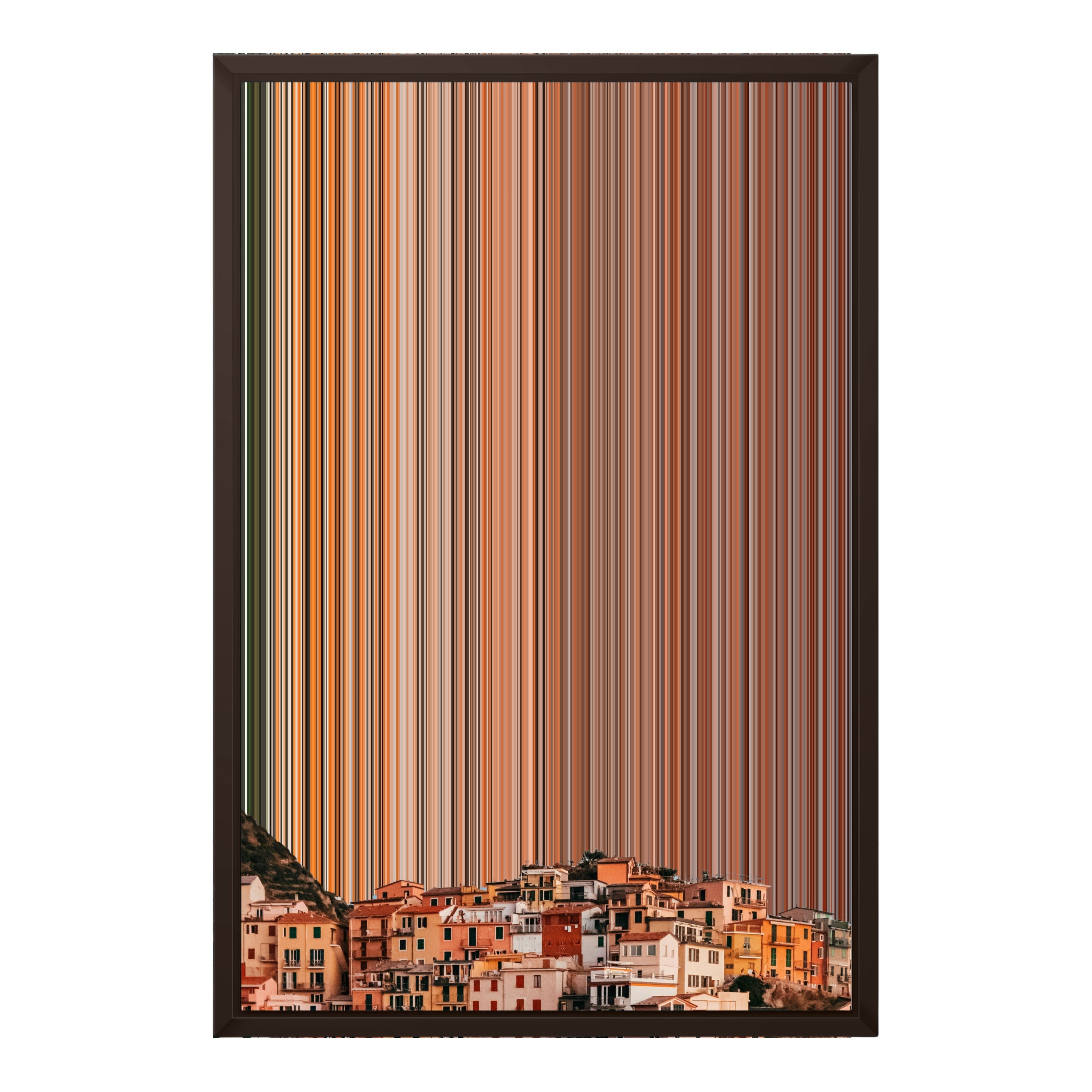 18×22" Metallic Float Frame Canvas - Brown Frame variant