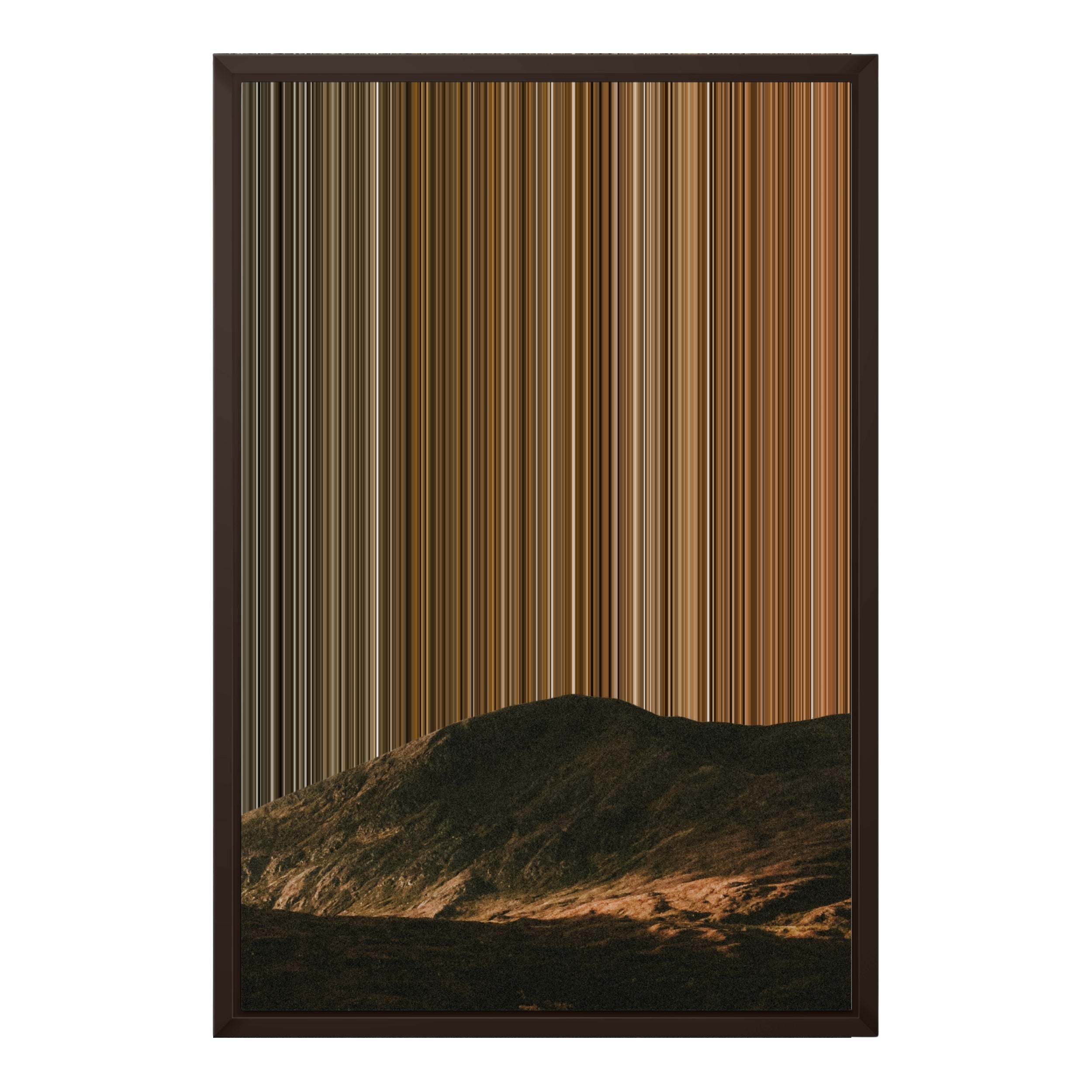 18×22" Metallic Float Frame Canvas - Brown Frame variant