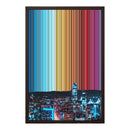 18×22" Metallic Float Frame Canvas - Brown Frame variant