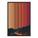 18×22" Metallic Float Frame Canvas - Brown Frame variant