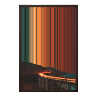 18×22" Metallic Float Frame Canvas - Brown Frame variant