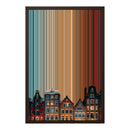 18×22" Metallic Float Frame Canvas - Brown Frame variant