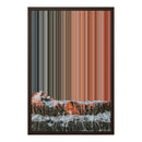 18×22" Metallic Float Frame Canvas - Brown Frame variant