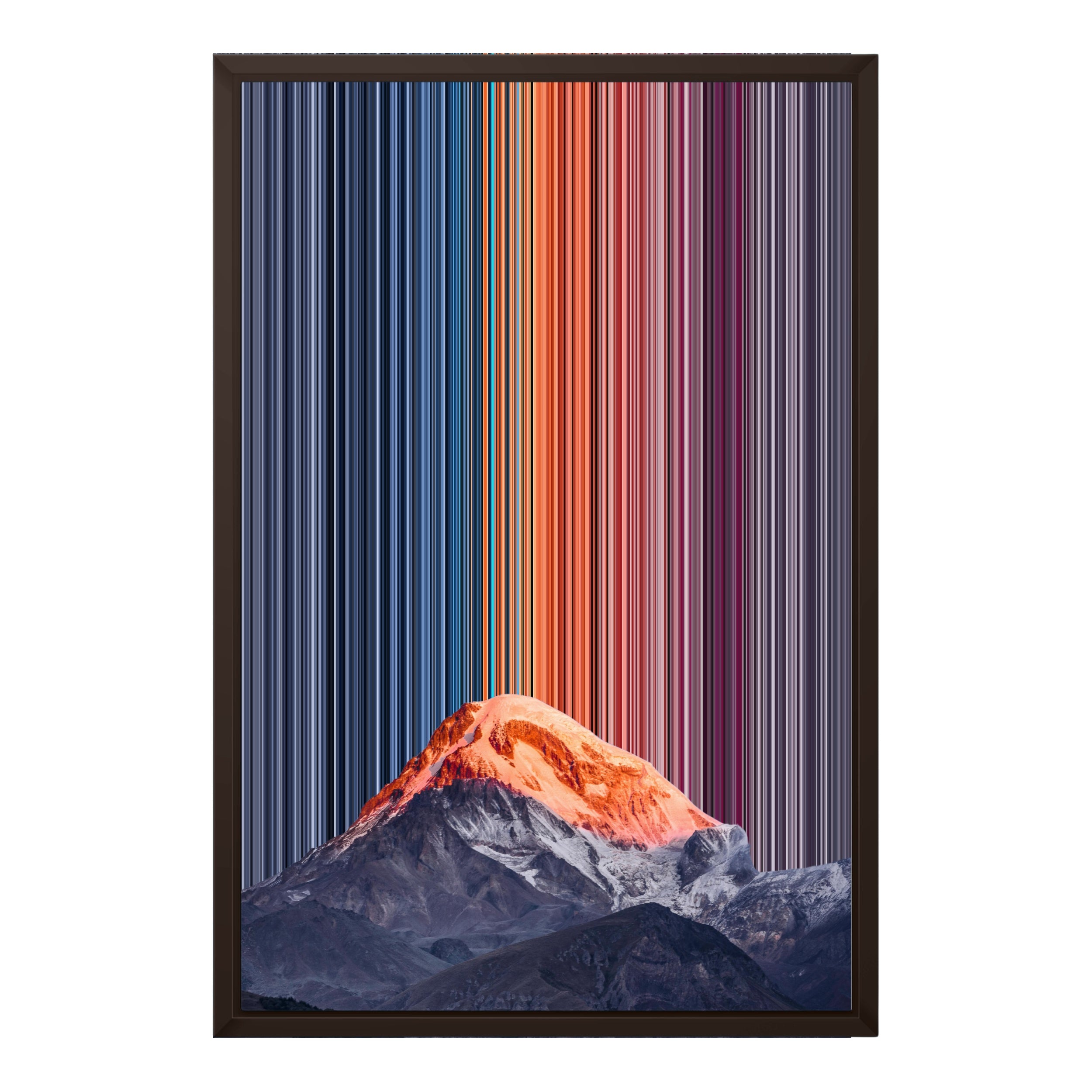 18×22" Metallic Float Frame Canvas - Brown Frame variant