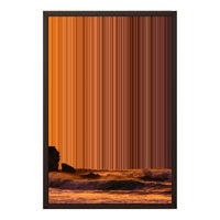 18×22" Metallic Float Frame Canvas - Brown Frame variant