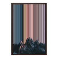 18×22" Metallic Float Frame Canvas - Brown Frame variant