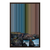 18×22" Metallic Float Frame Canvas - Brown Frame variant