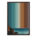 18×22" Metallic Float Frame Canvas - Brown Frame variant