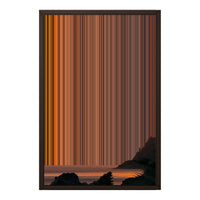 18×22" Metallic Float Frame Canvas - Brown Frame variant