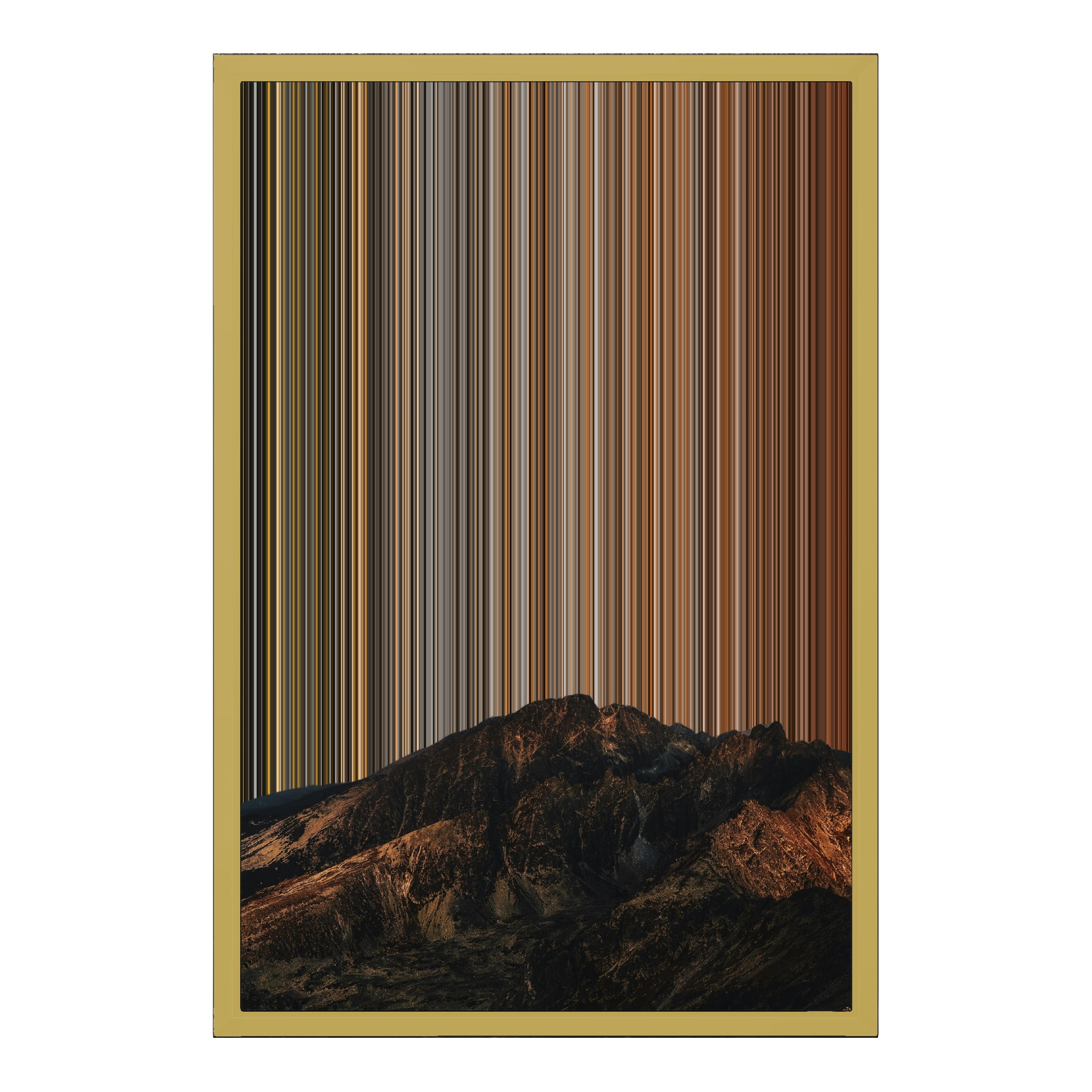 18×22" Metallic Float Frame Canvas - Gold Frame variant